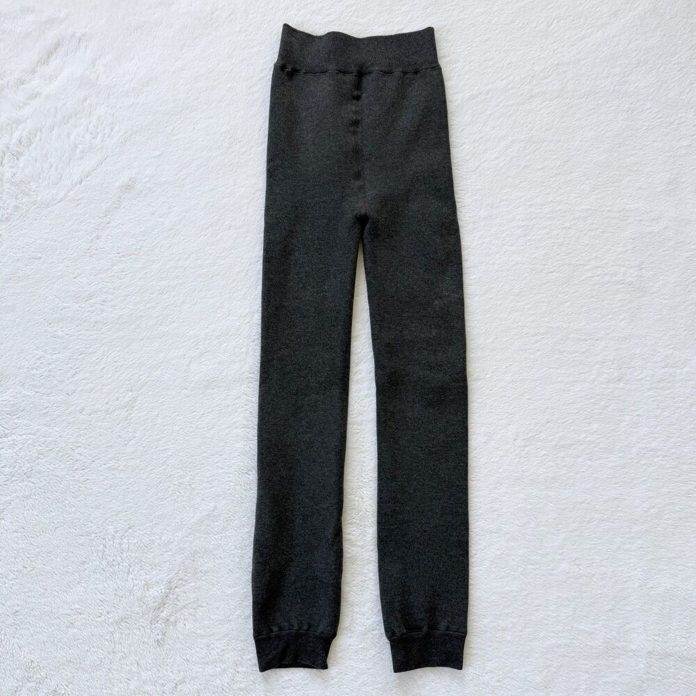 BEARPAW Women’s Gray Fleece Lined High Rise Stretch Leggings Ankle Size S